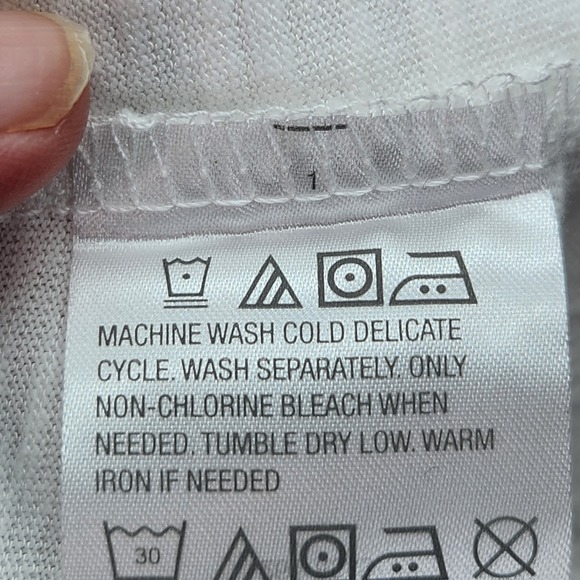 Denim & Co Womens Large White 3/4 Sleeve Slub Jersey Tunic Cardigan A694194 - Picture 5 of 8